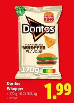 Lidl Doritos Whopper aanbieding