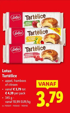 Lidl Lotus Tartélice aanbieding