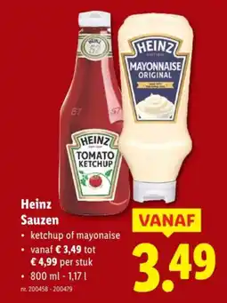 Lidl Heinz sauzen aanbieding