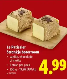 Lidl Le patissier stronkje boterroom aanbieding