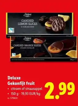 Lidl Deluxe Gekonfijt fruit aanbieding