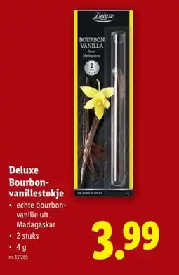 Lidl Deluxe Bourbon vanillestokje aanbieding