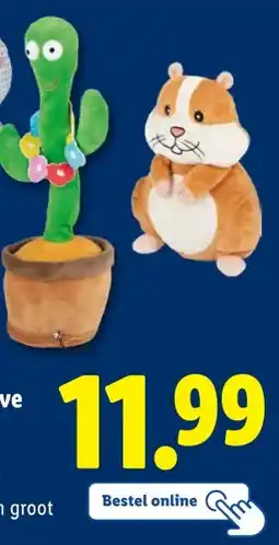 Lidl lupilu Interactieve knuffel aanbieding
