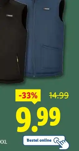 Lidl ParksideⓇ Gebreide fleecevest aanbieding