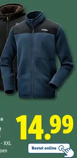 Lidl Parkside Gebreide fleecejas aanbieding