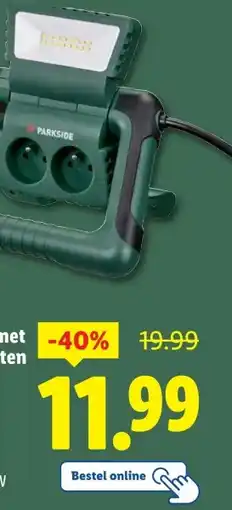 Lidl ParksideⓇ Led- werklamp met stopcontacten aanbieding