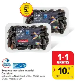 Carrefour Zeeuwse mosselen Impérial Carrefour aanbieding