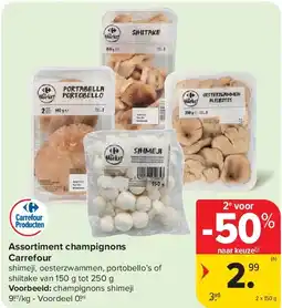 Carrefour Assortiment champignons Carrefour aanbieding