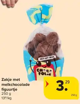 Carrefour Zakje met melkchocolade fi guurtje aanbieding