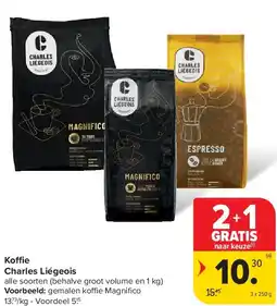 Carrefour Koffie Charles Liégeois aanbieding