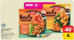 Carrefour Bereide gerechten Bowls Protein Iglo aanbieding