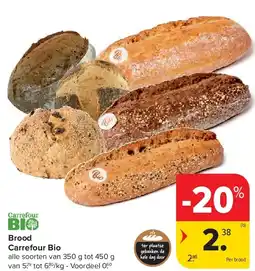 Carrefour Brood Carrefour Bio aanbieding