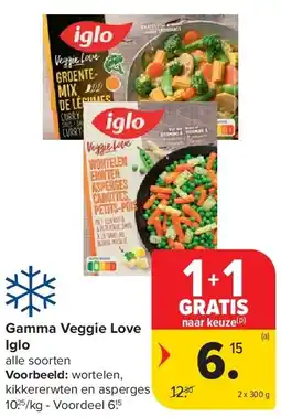 Carrefour Gamma Veggie Love Iglo aanbieding