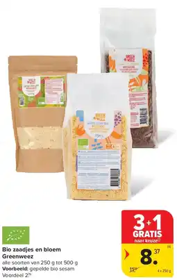 Carrefour Bio zaadjes en bloem Greenweez aanbieding