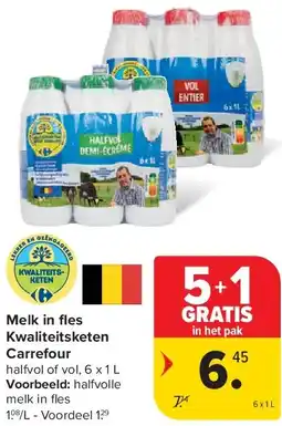 Carrefour Melk in fl es Kwaliteitsketen Carrefour aanbieding