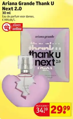 Kruidvat riana Grande Thank U Next 2.0 aanbieding