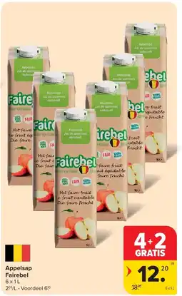 Carrefour Appelsap Fairebel aanbieding