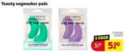 Kruidvat Yeauty oogmasker pads aanbieding