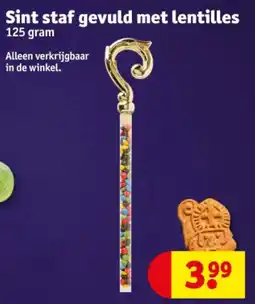 Kruidvat Sint staf gevuld met lentilles aanbieding