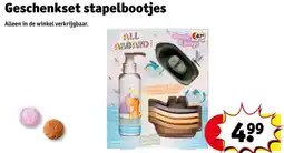 Kruidvat Geschenkset stapelbootjes aanbieding