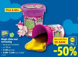 Lidl Magic slime met verrassing aanbieding