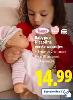 Lidl Babypop Piccolina Eerste Woordjes aanbieding