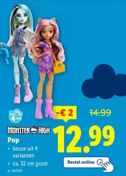 Lidl Monster High Pop aanbieding