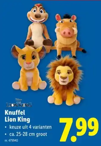 Lidl Knuffel Lion King aanbieding