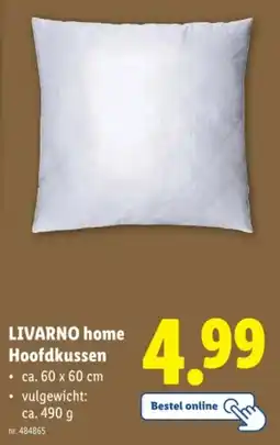 Lidl Livarno Home Hoofdkussen aanbieding