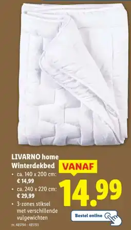 Lidl Livarno Home Winterdekbed aanbieding