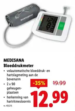Lidl Medisana Bloeddrukmeter aanbieding