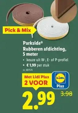 Lidl Parkside Rubberen afdichting aanbieding