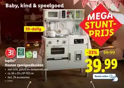 Lidl Lupilu Houten Speelgoedkeuken aanbieding
