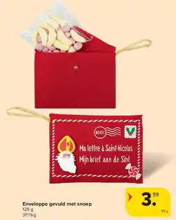 Carrefour Enveloppe gevuld met snoep aanbieding