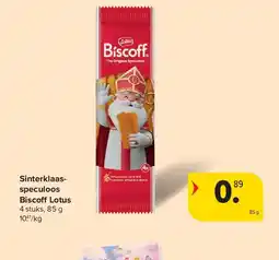 Carrefour Sinterklaasspeculoos Bisco Lotus aanbieding