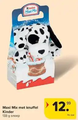 Carrefour Maxi Mix met knuffel Kinder aanbieding