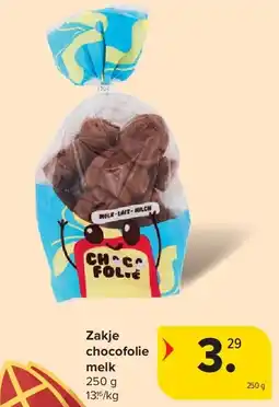 Carrefour Zakje chocofolie melk aanbieding