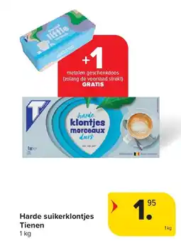 Carrefour Harde suikerklontjes Tienen aanbieding