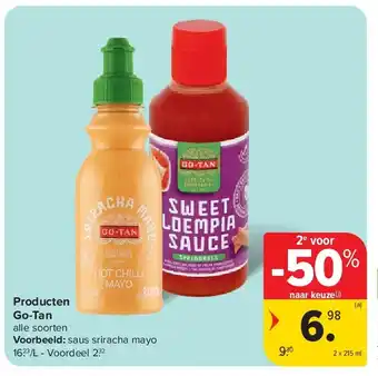 Carrefour Producten Go-Tan aanbieding