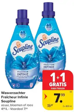 Carrefour Wasverzachter Fraîcheur Infi nie Soupline aanbieding