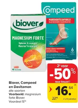 Carrefour Biover, Compeed en Davitamon aanbieding