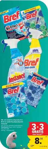 Carrefour Wc- en onderhoudsproducten Bref en onderhoudsproducten Instanet aanbieding