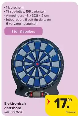 Carrefour Elektronisch dartsbord aanbieding