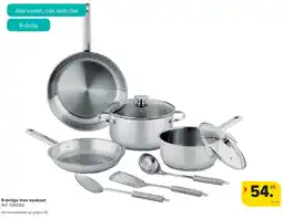 Carrefour 9-delige inox kookset aanbieding