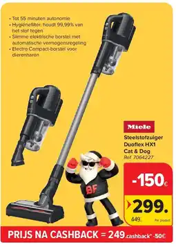 Carrefour Steelstofzuiger Duofl ex HX1 Cat & Dog aanbieding