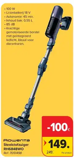 Carrefour Steelstofzuiger RH6848WO aanbieding