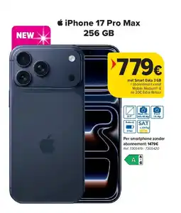 Carrefour iPhone 17 Pro Max 256 GB aanbieding