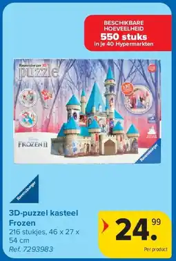 Carrefour 3D-puzzel kasteel Frozen aanbieding
