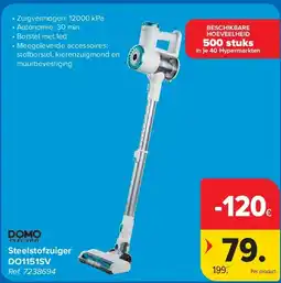 Carrefour Steelstofzuiger DO1151SV aanbieding