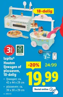 Lidl lupilu Houten Ijswagen of Pizzaoven aanbieding